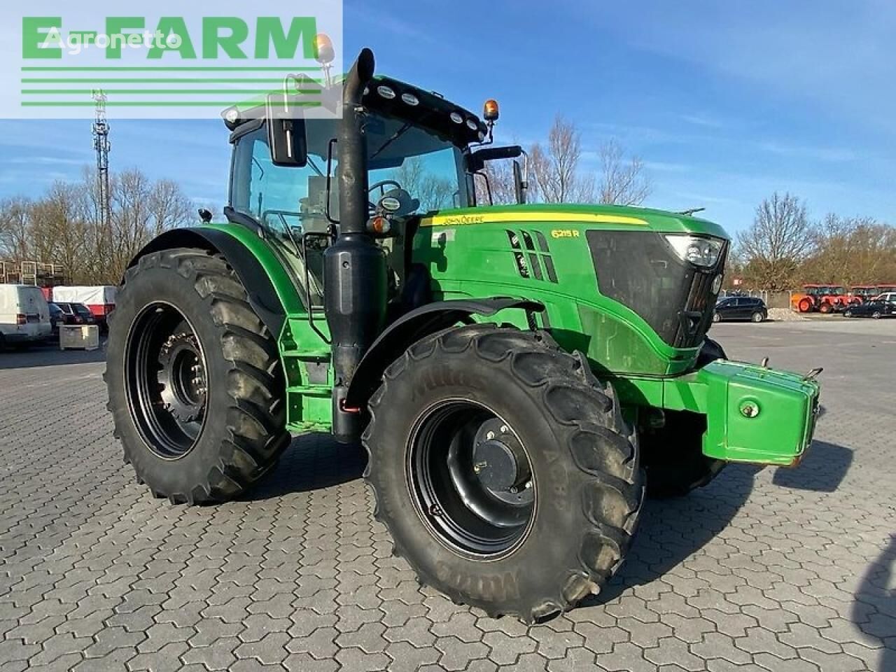 John Deere 6215 r + gps starfire 3000 ホイールトラクター