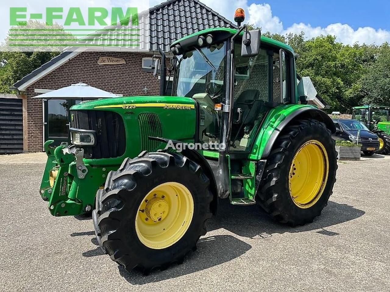 tracteur à roues John Deere 6220 premium pq+ fronthef-pto