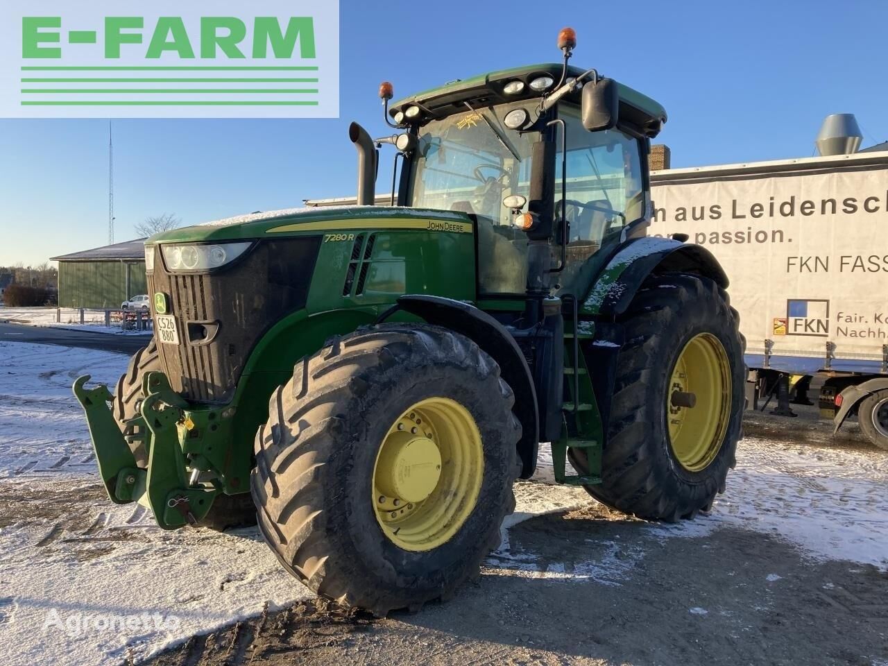 tracteur à roues John Deere 7280r