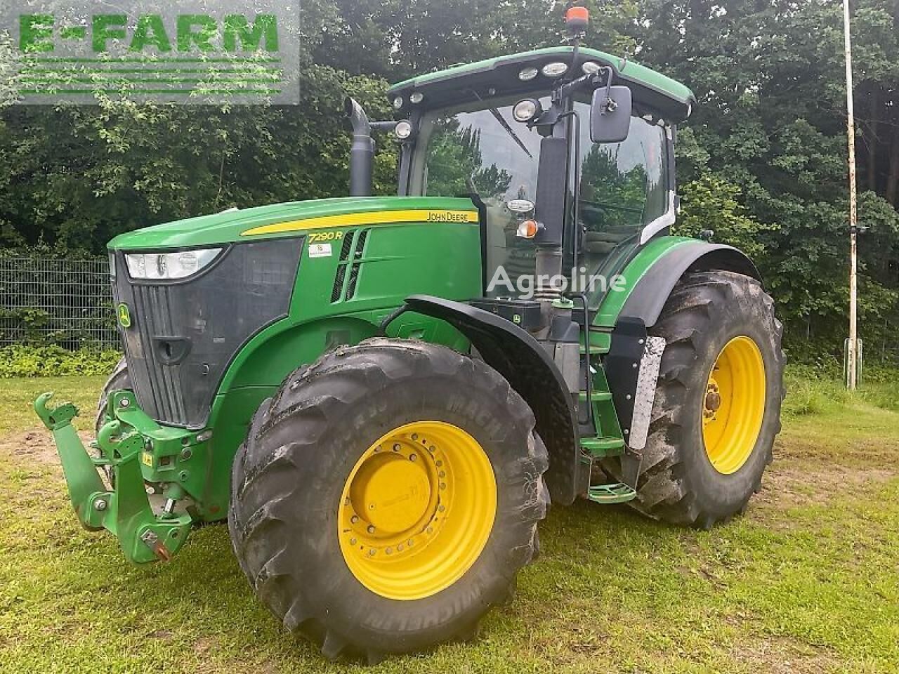 Tracteur à roues John Deere 7290r - Agroline