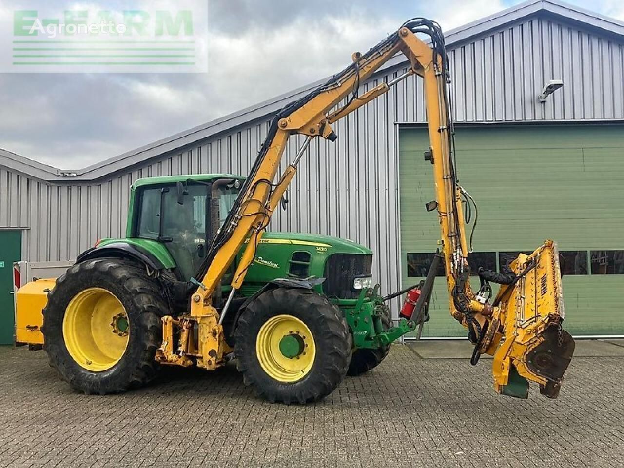 tracteur à roues John Deere 7430 incl hemos maaiarm