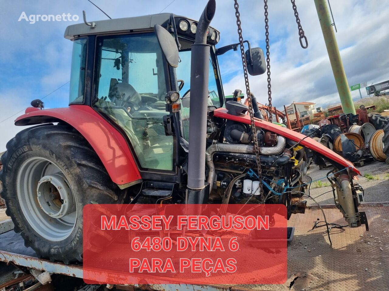 kolesový traktor Massey Ferguson Dyna  6480 na náhradné diely