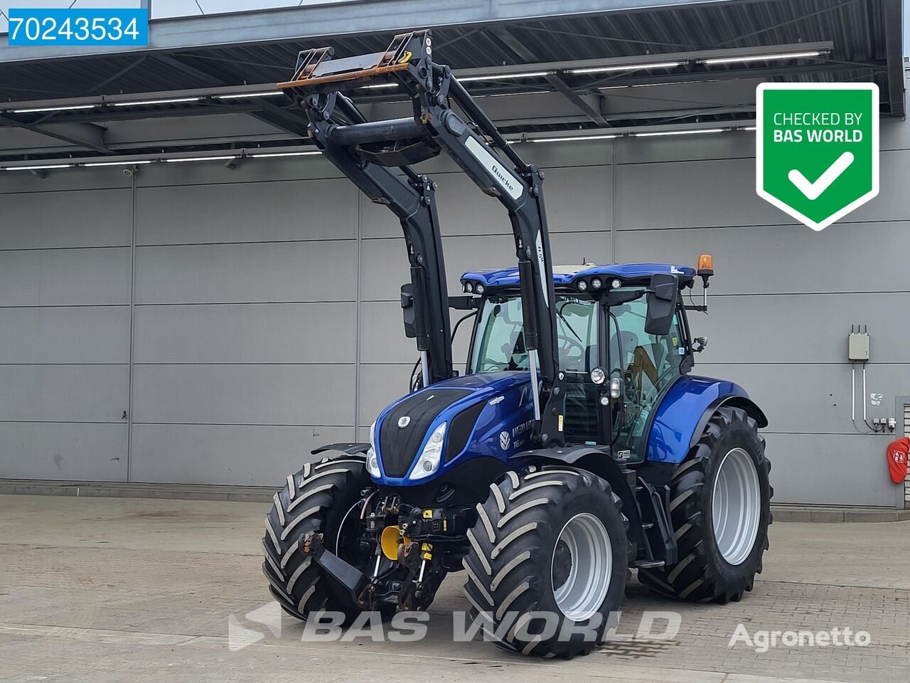 جرار بعجلات New Holland T6.180 AC T6.180 4X4 FRONT HITCH + PTO - FRONTLOADER