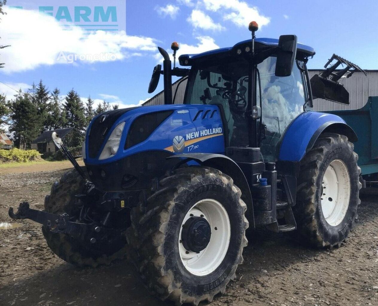 New Holland t7-190 hjul traktor