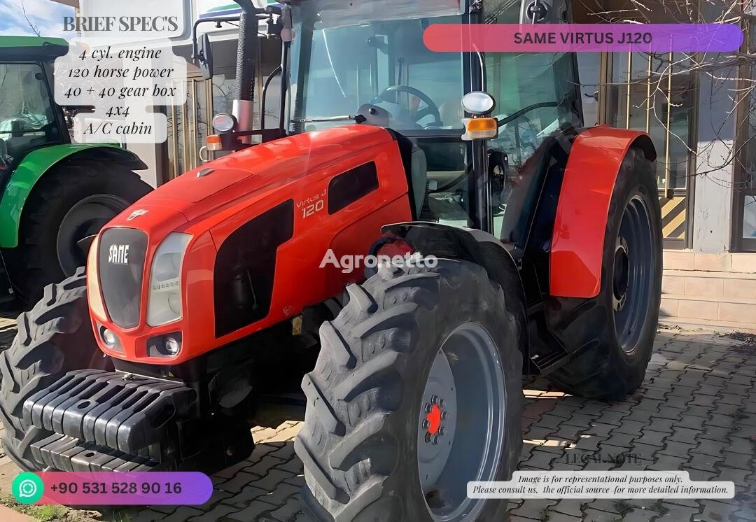 SAME Virtus J 120 wheel tractor