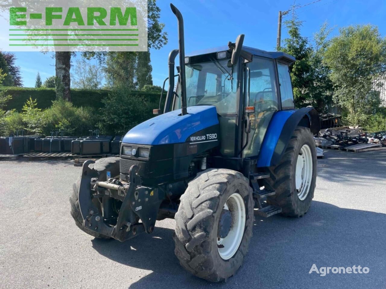 tracteur à roues tracteur agricole ts 90 new holland