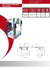 new CP-1H-F Cesta portaoperarios hierro  work platform